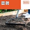 BLACK+DECKER Gereblye 14 fogú, üvegszálas nyelű 150cm